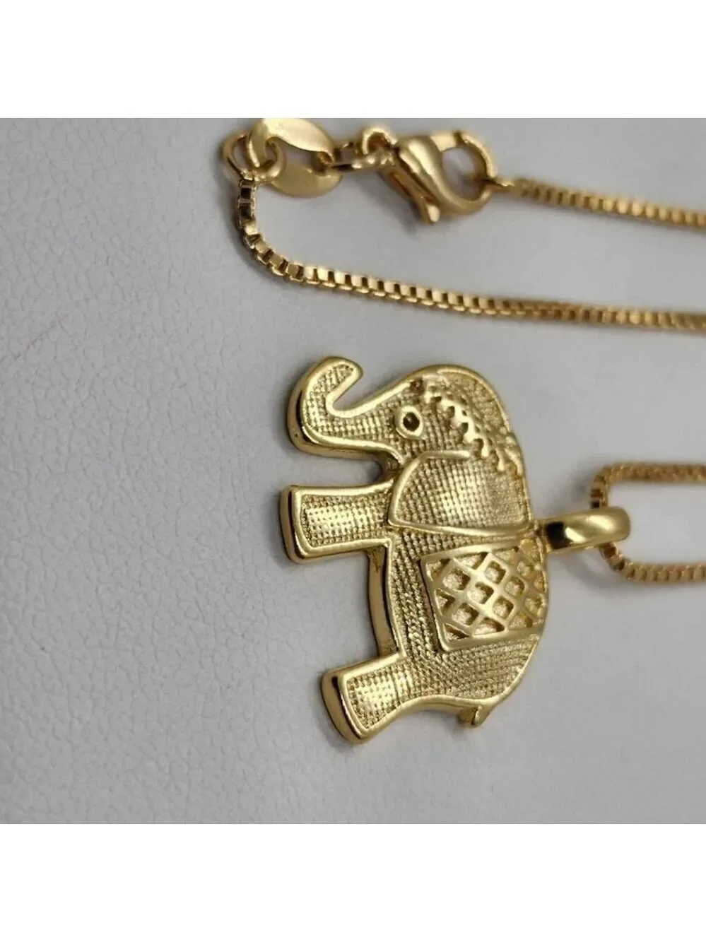 Brand New Brazilian 18k Gold Filled Elephant Necklace